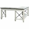 Martin Furniture Desk, Open, Return, 60inx28inx31in, Vintage Linen MRTIMHF386RRRW